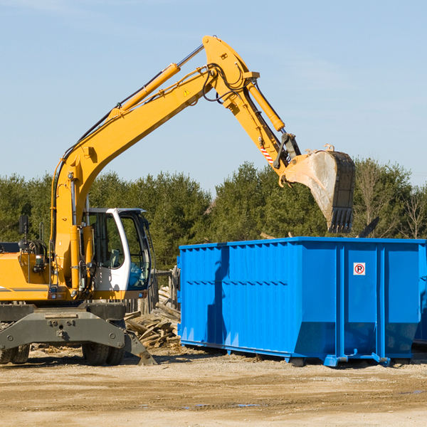 can i choose the location where the residential dumpster will be placed in Rock Grove